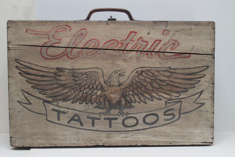 Painted Wood Tattoo Case
