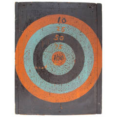 Vintage Bull's-Eye Target Dartboard