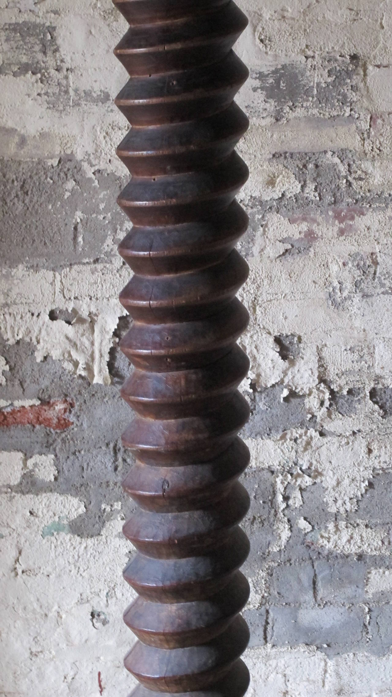 20th Century Tall Wine Press Wood Screw