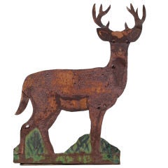 Vintage Large Deer Sign