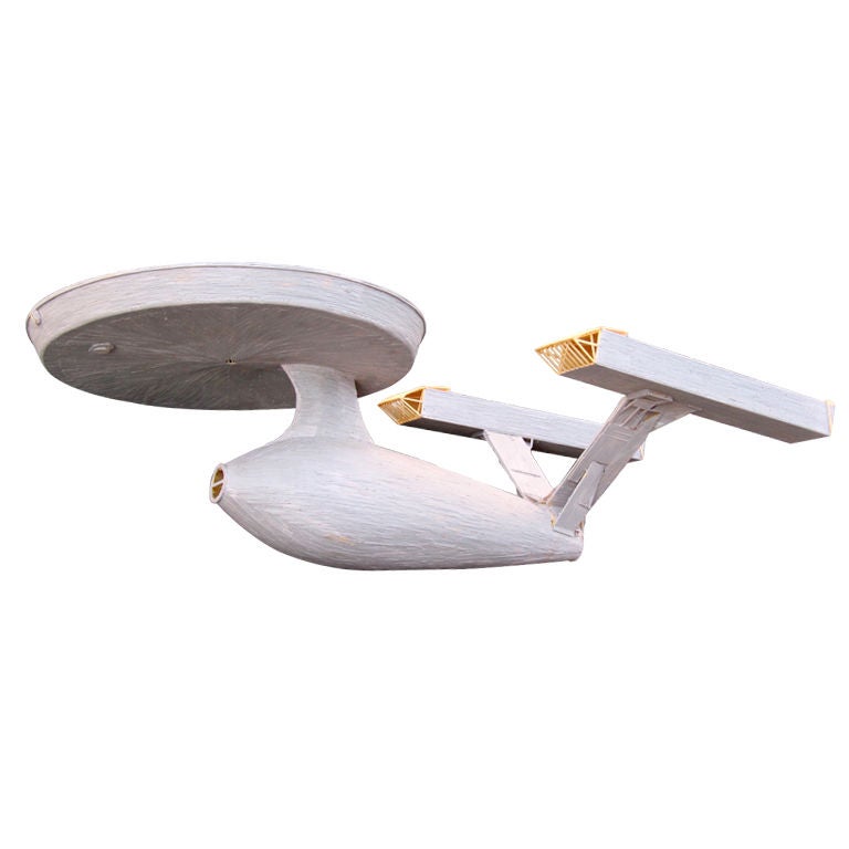Starship Enterprise made from wood matches For Sale