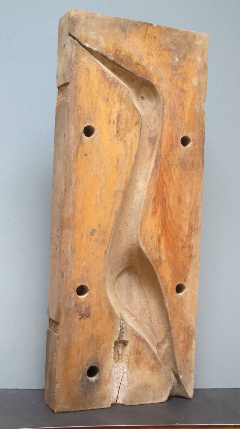 Wood Egret Mold at 1stdibs
