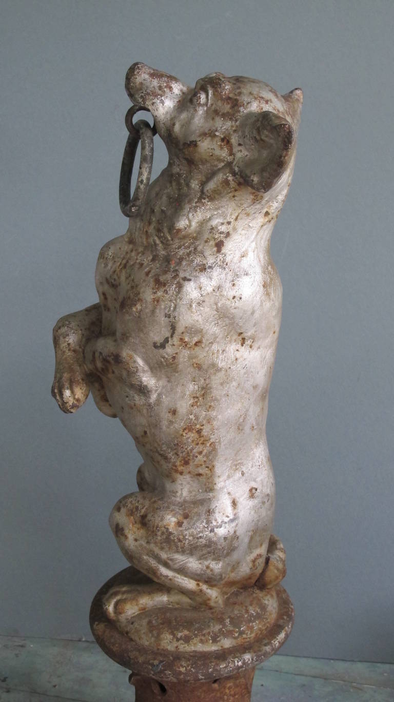 American Cast Iron Dog Hitching Post