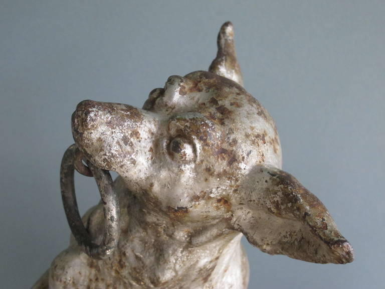 Folk Art Cast Iron Dog Hitching Post