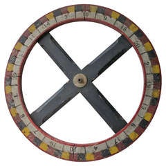 Vintage Game of Chance Wheel