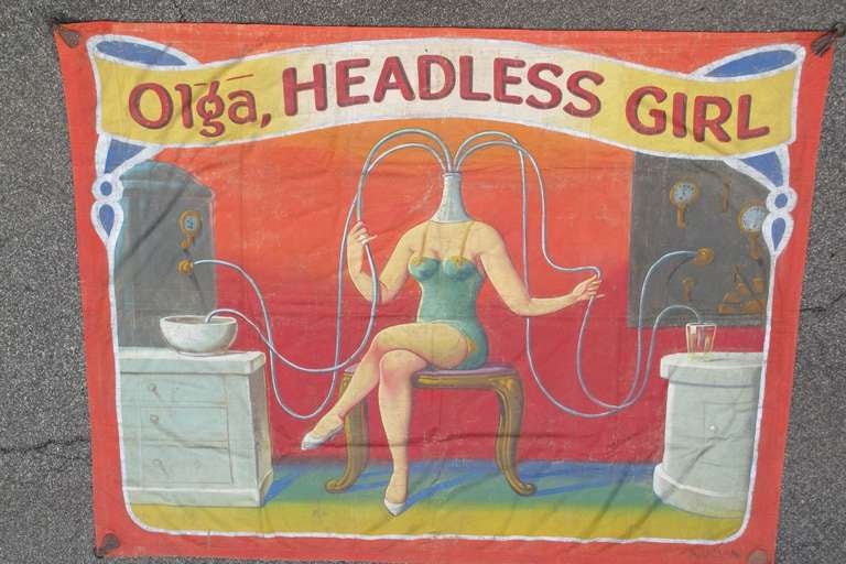 Olga Headless Girl Carnival Banner 2