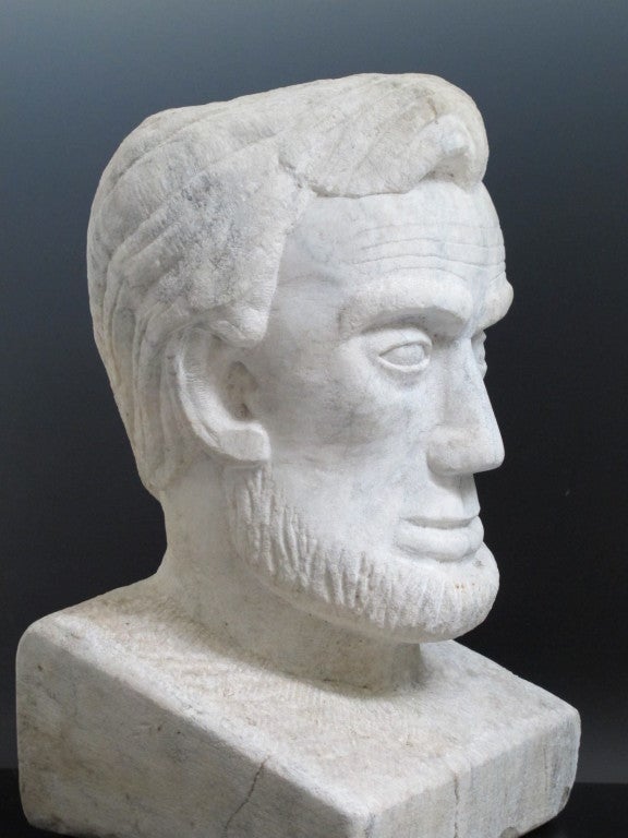 American Abraham Lincoln Marble Bust