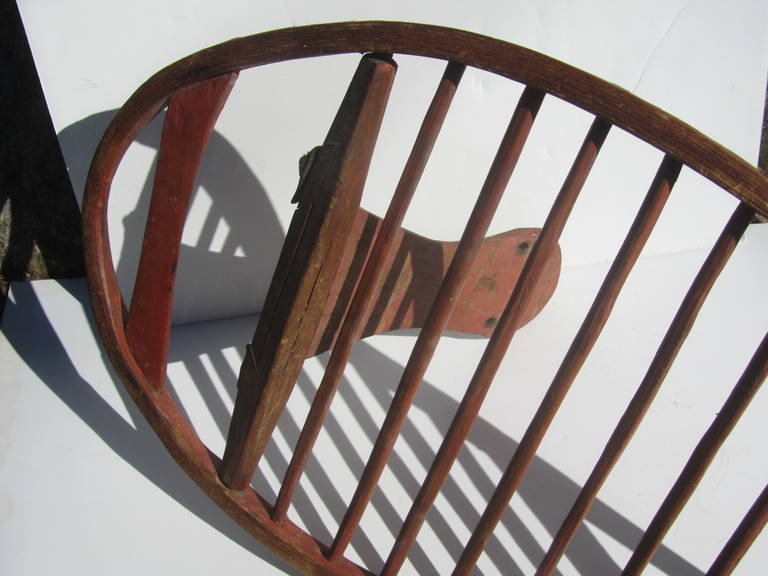Unusual Wooden Snowshoes In Good Condition For Sale In New York, NY