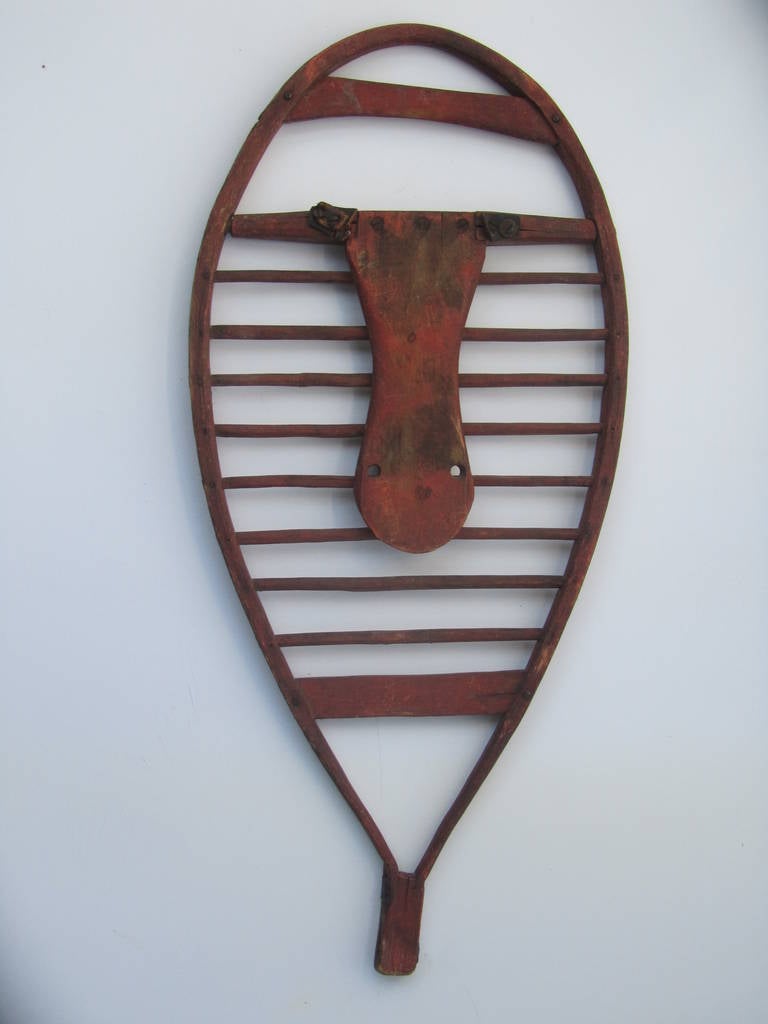 American Unusual Wooden Snowshoes For Sale