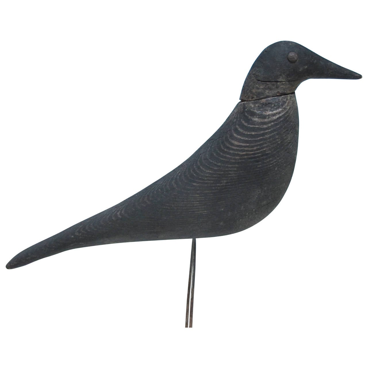 Crow Decoy Carved by Charles Perdew For Sale at 1stdibs