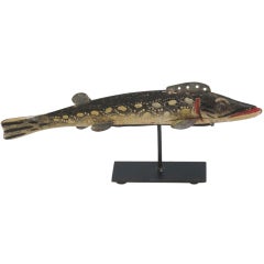 Northern Pike Fish Decoy by Oscar Peterson
