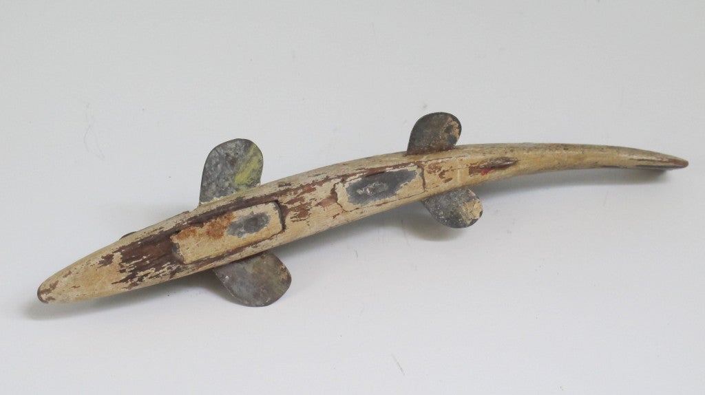 American Northern Pike Fish Decoy by Oscar Peterson