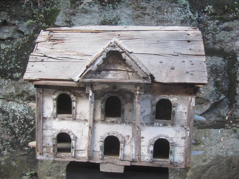 folk art birdhouses