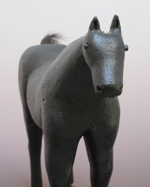 Wood Horse Folk Sculpture 1