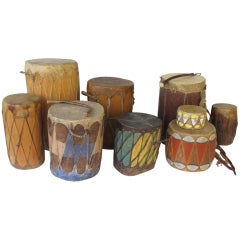 Vintage Collection of Southwest Indian Drums