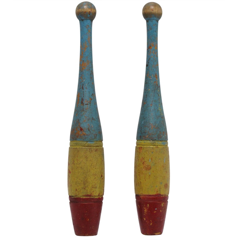 Pair Of Indian Clubs at 1stdibs