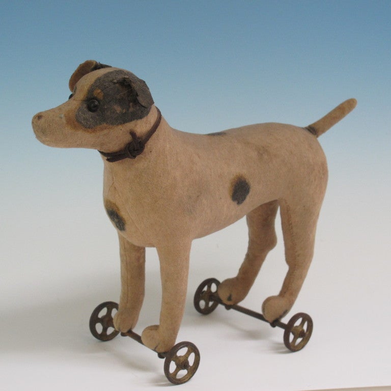 19th Century Pull Toy Dog
