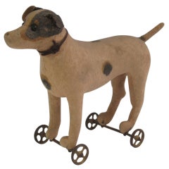 Antique Pull Toy Dog
