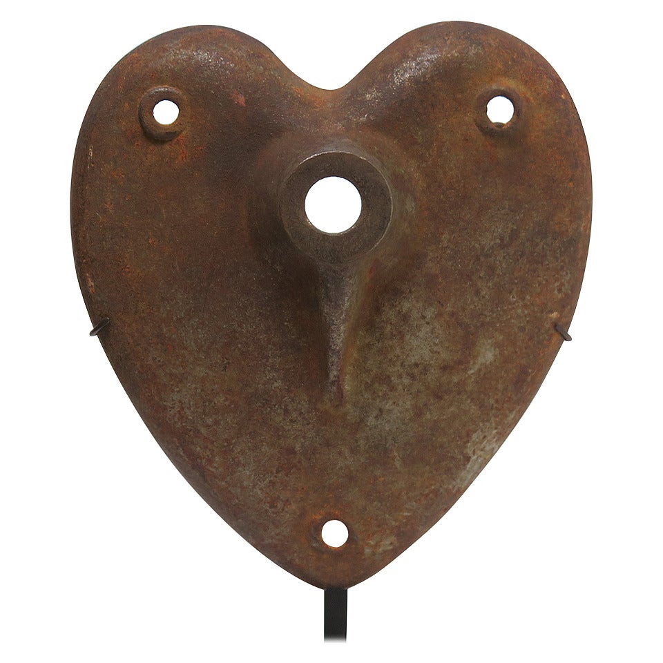 Cast Iron Heart on Stand