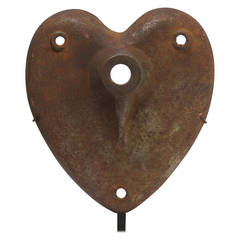 Used Cast Iron Heart on Stand