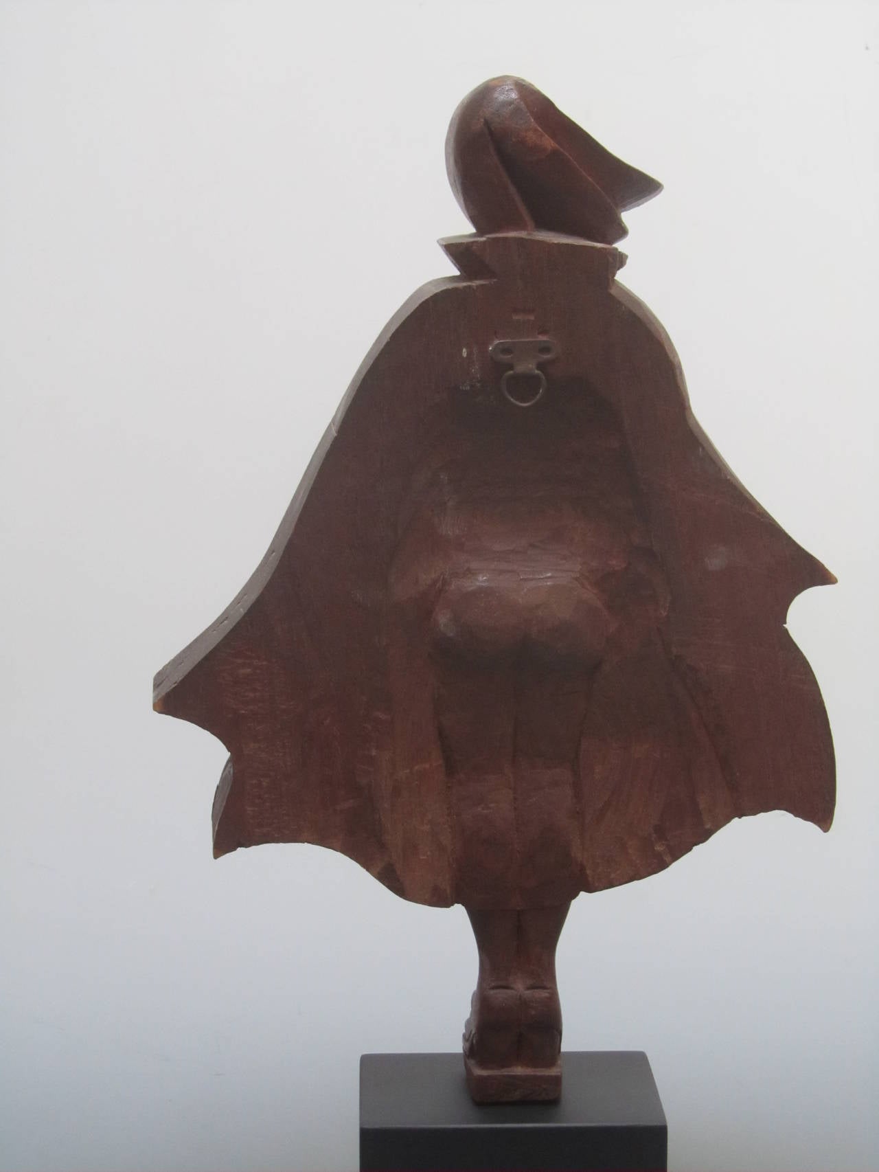 Mid-20th Century Caped and Nude Carved Woman For Sale