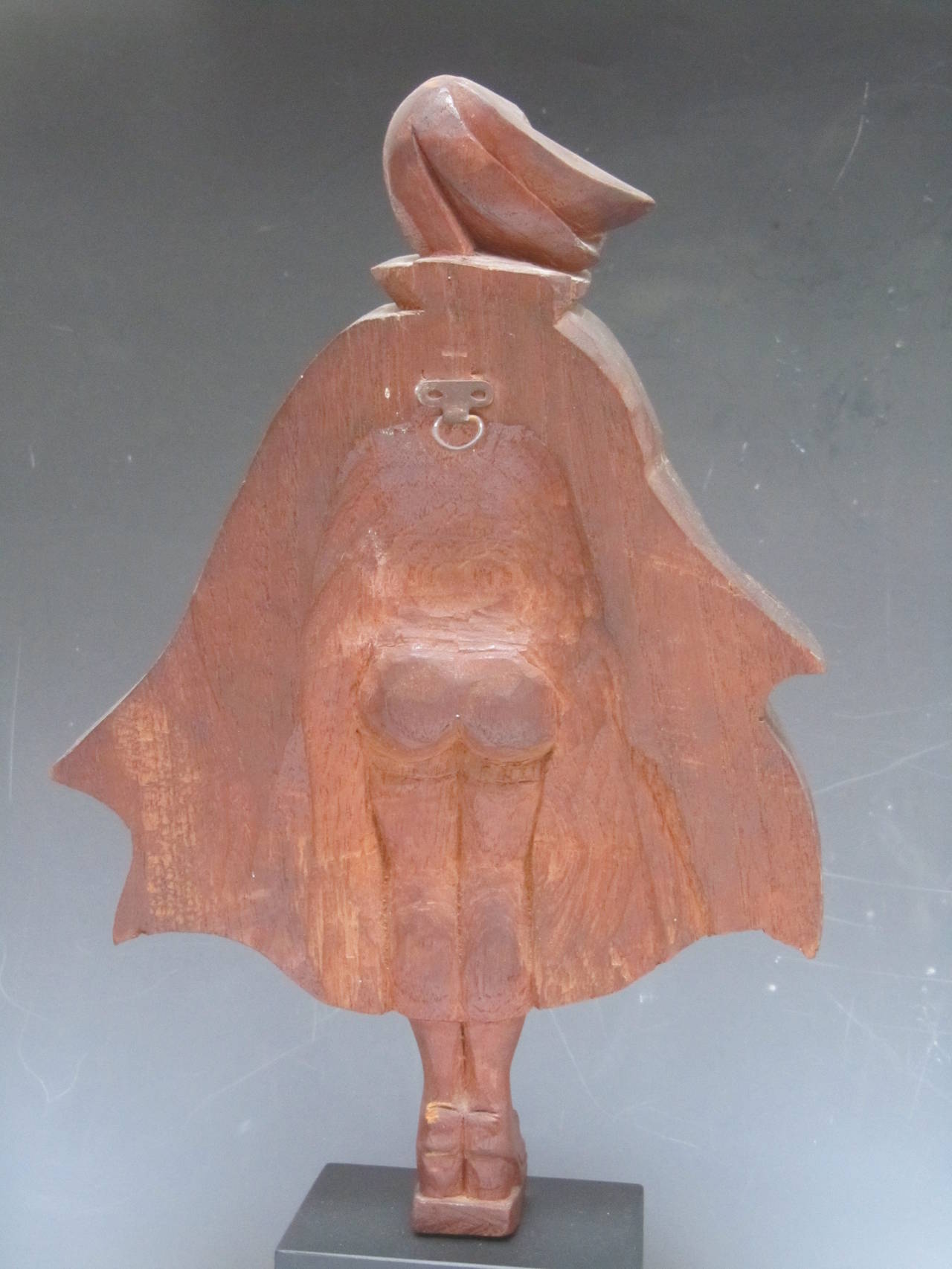 American Caped and Nude Carved Woman For Sale