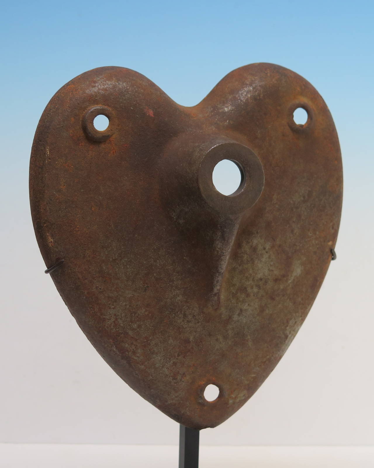 Cast Iron Heart on Stand at 1stDibs