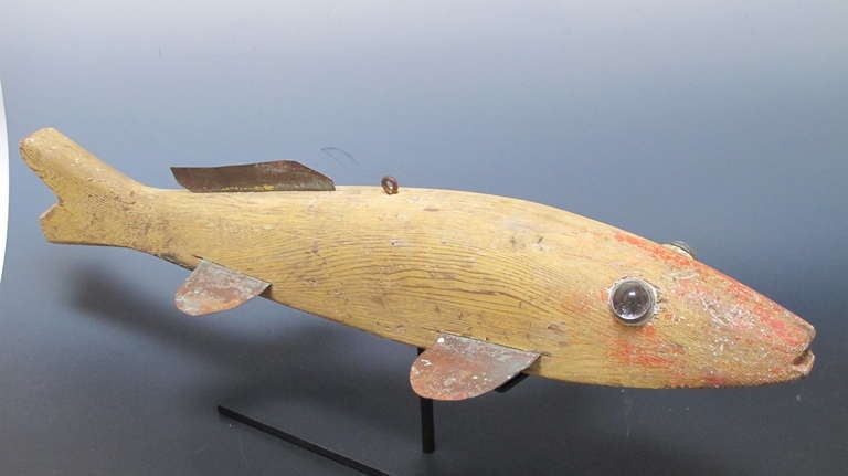 Folk Art Large Fish Decoy