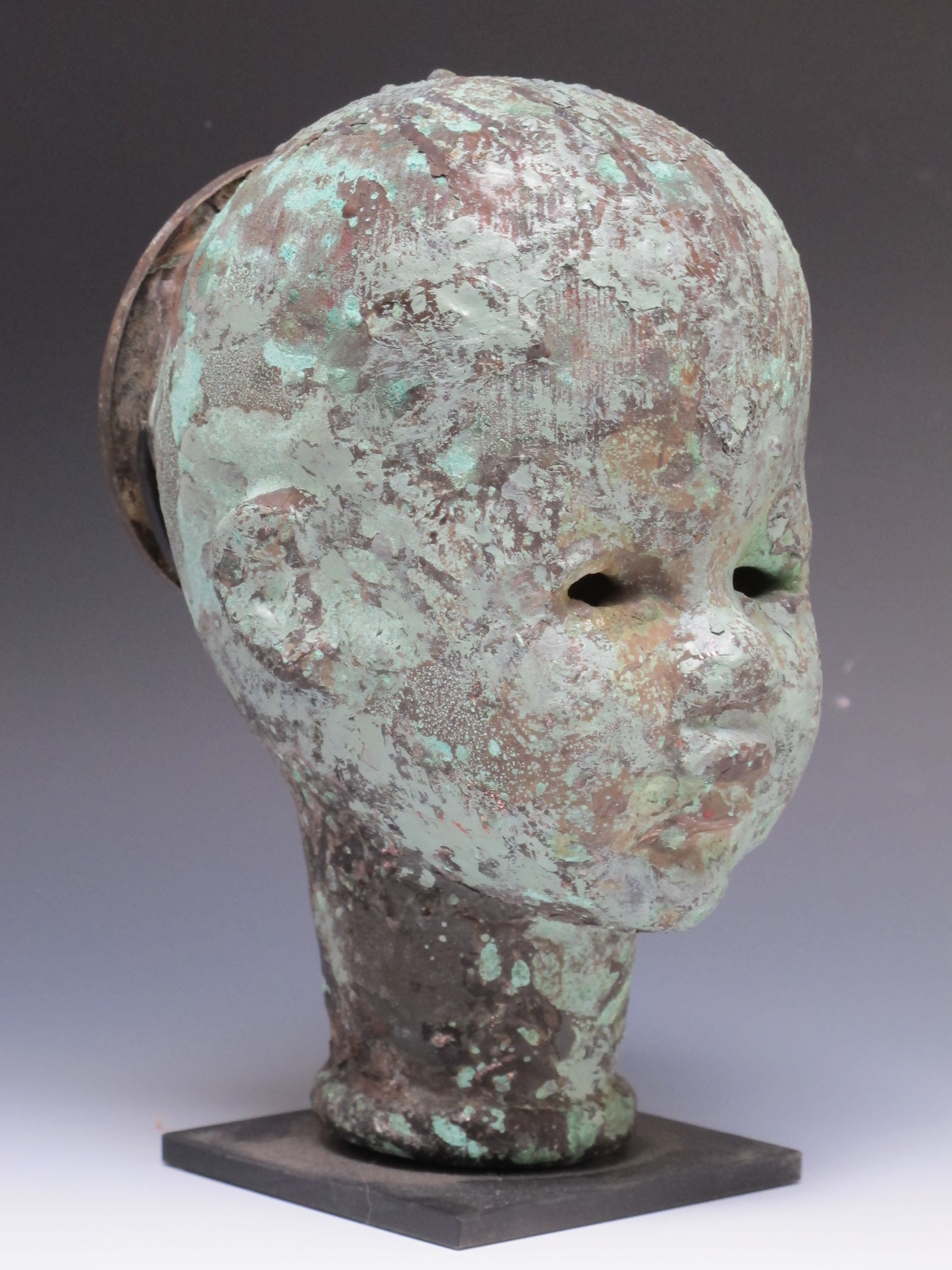Large Copper Doll Head Mold