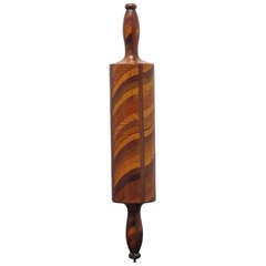 Vintage Amazing Rolling Pin of Pieced Woods
