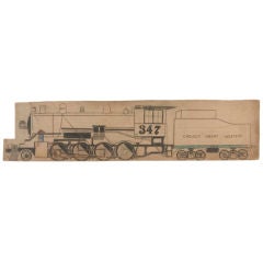 CHICAGO GREAT WESTERN TRAIN DRAWING