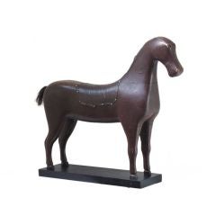 Used CHILDS RIDING HORSE FOLK SCULPTURE