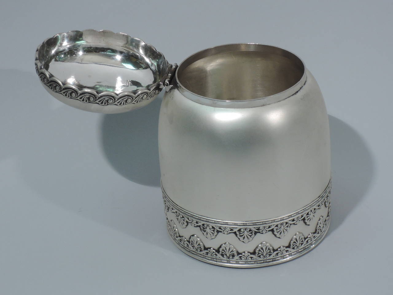 One of a Kind Sterling Silver Tobacco Jar by Whiting  1