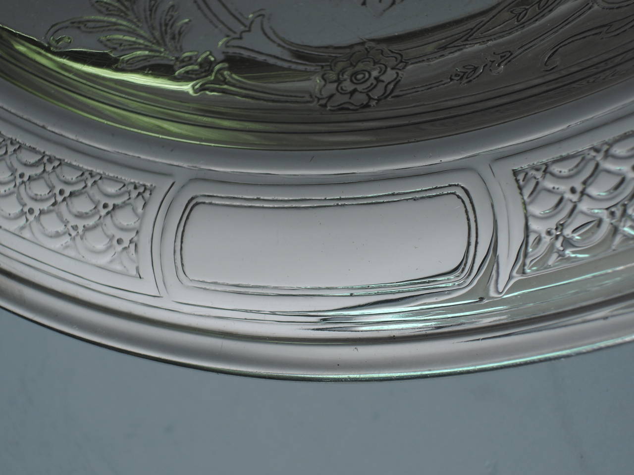 Tiffany Aesthetic Sterling Silver Bowl with Bird 3