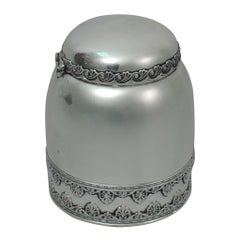 One of a Kind Sterling Silver Tobacco Jar by Whiting 