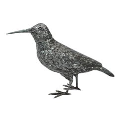 Antique German Silver Snipe Spice Box