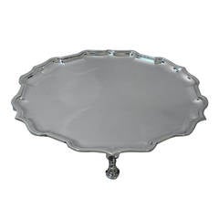 English Sterling Silver Salver Tray - Made for Tiffany & Co. in 1926