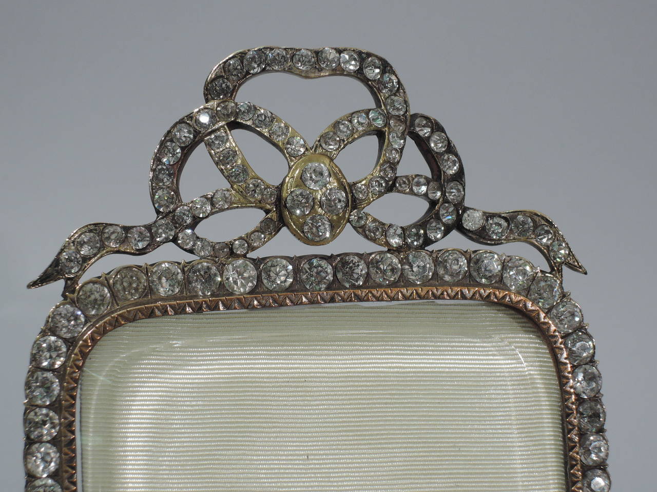 Rococo Revival Fancy and Flamboyant Rhinestone Picture Frame
