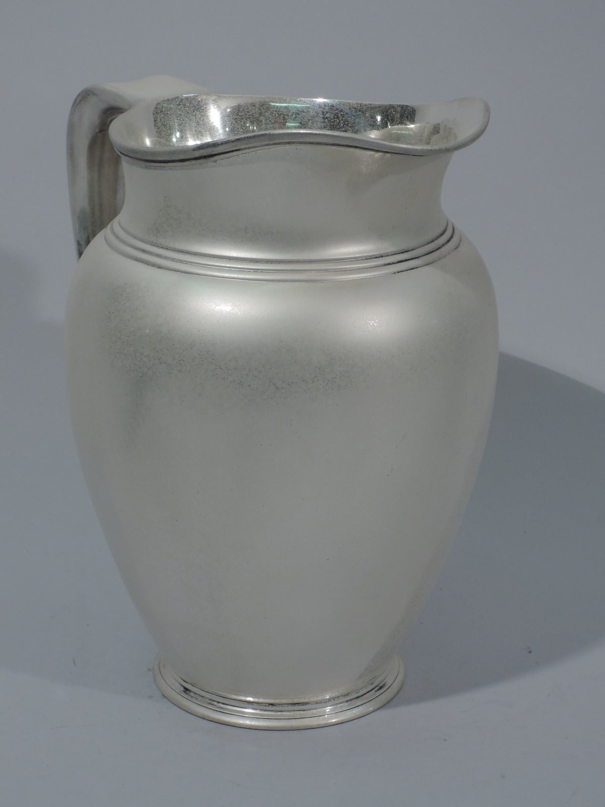 Spare and Heavy Sterling Silver Water Pitcher by Tiffany In Excellent Condition In New York, NY