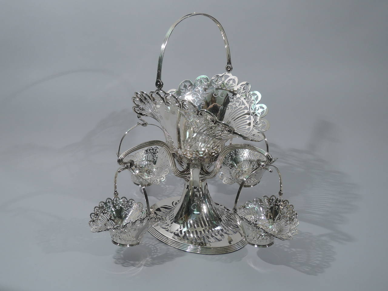 Beautiful Bailey, Banks and Biddle Epergne with Pierced Baskets, circa 1910