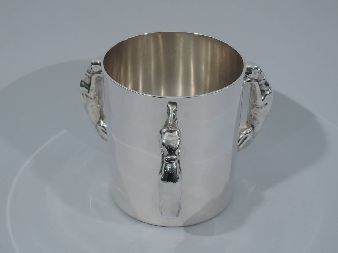 American Great Dog Antique - Gorham Trophy Cup with Hound Handles 
