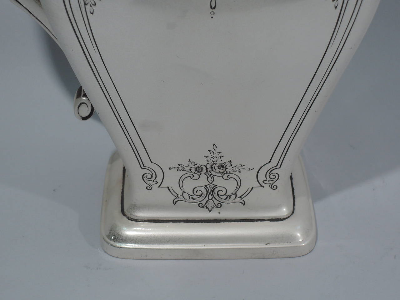 Pretty and Heavy Sterling Silver Water Pitcher by Reed & Barton  3