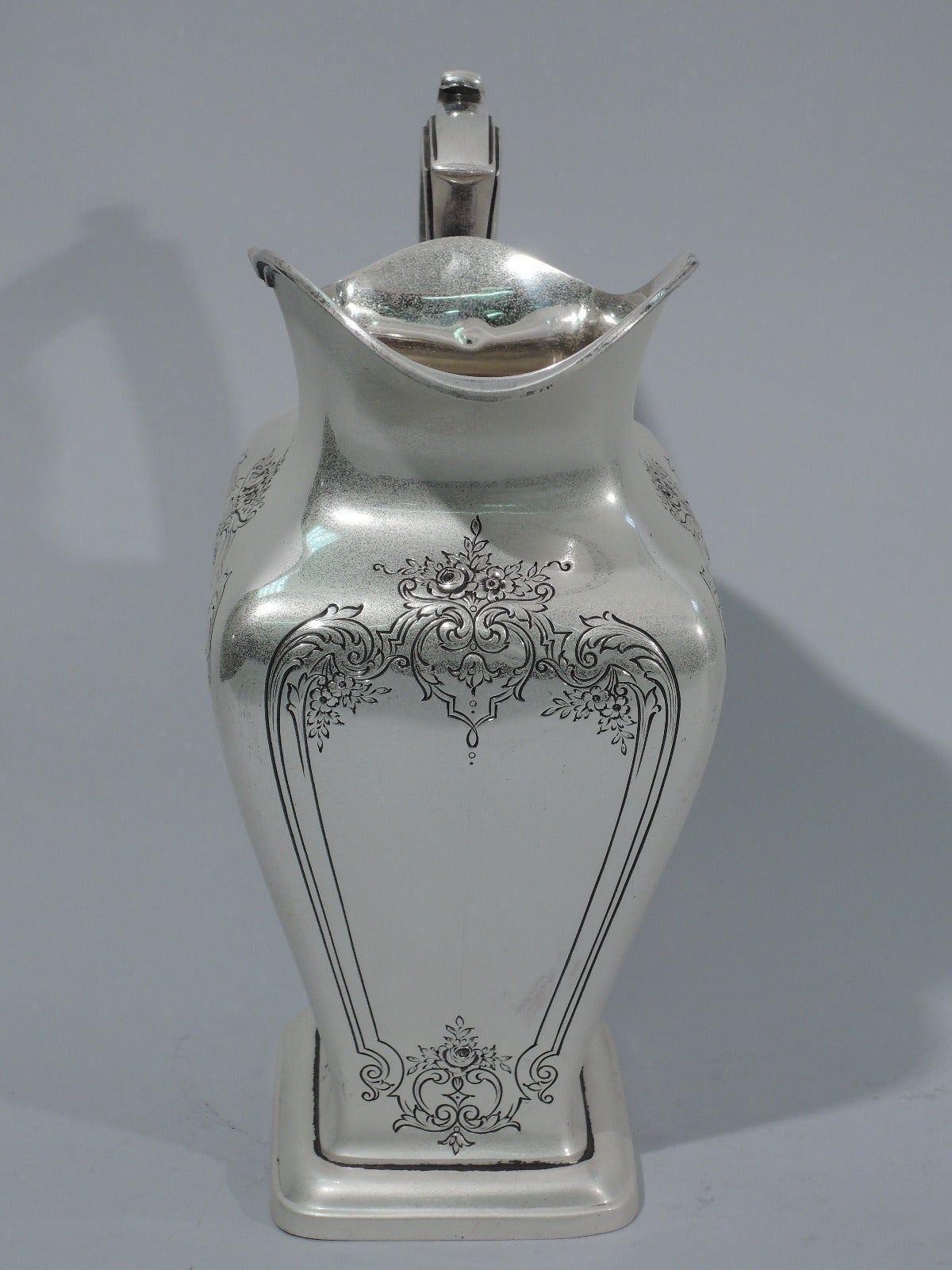 Edwardian Pretty and Heavy Sterling Silver Water Pitcher by Reed & Barton 