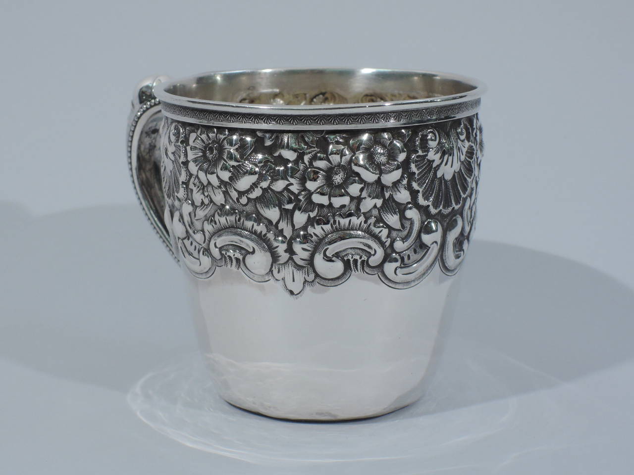 Antique Sterling Silver Baby Cup by Historic New York Maker Wood and