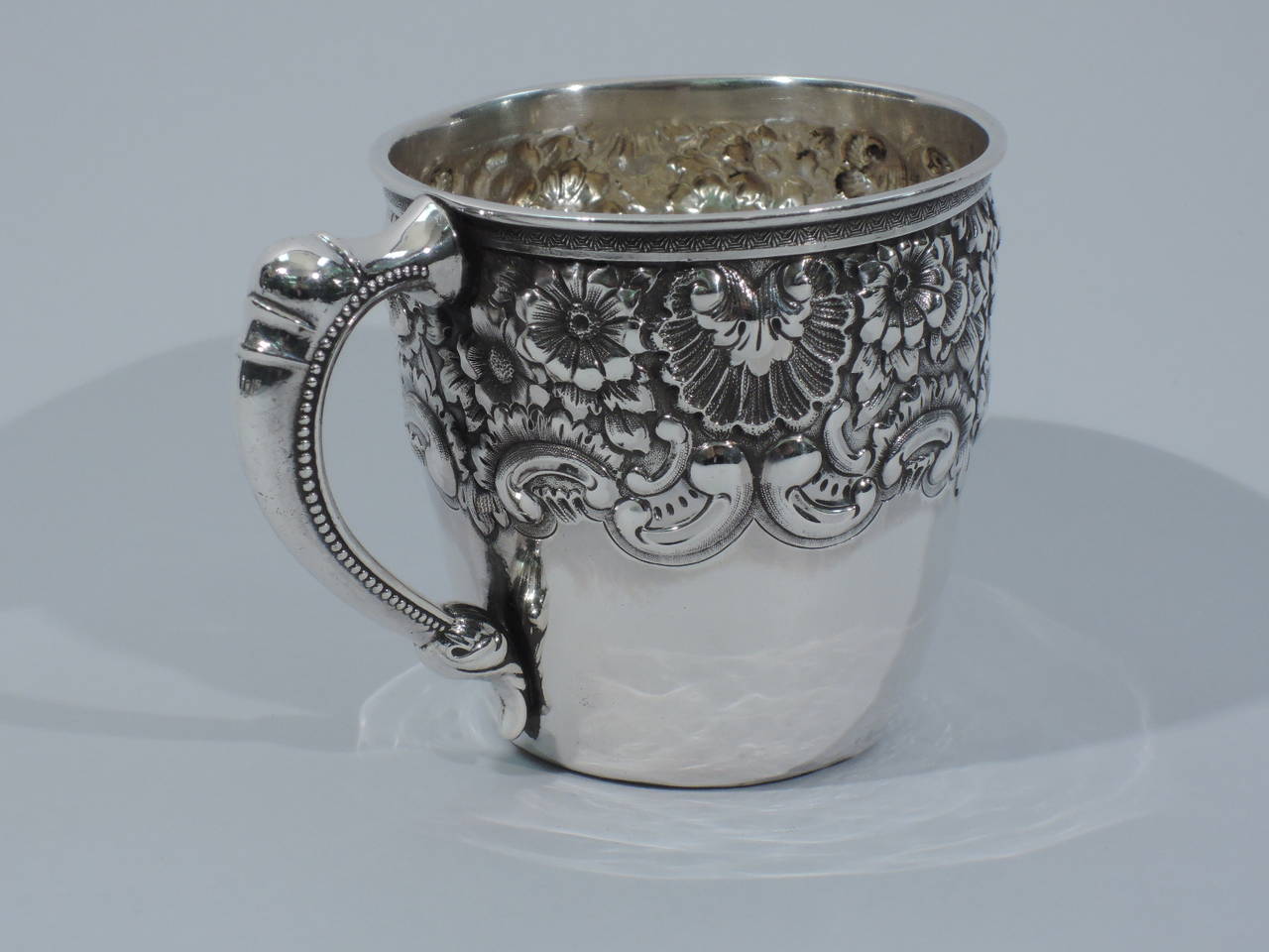 Antique Sterling Silver Baby Cup by Historic New York Maker Wood and