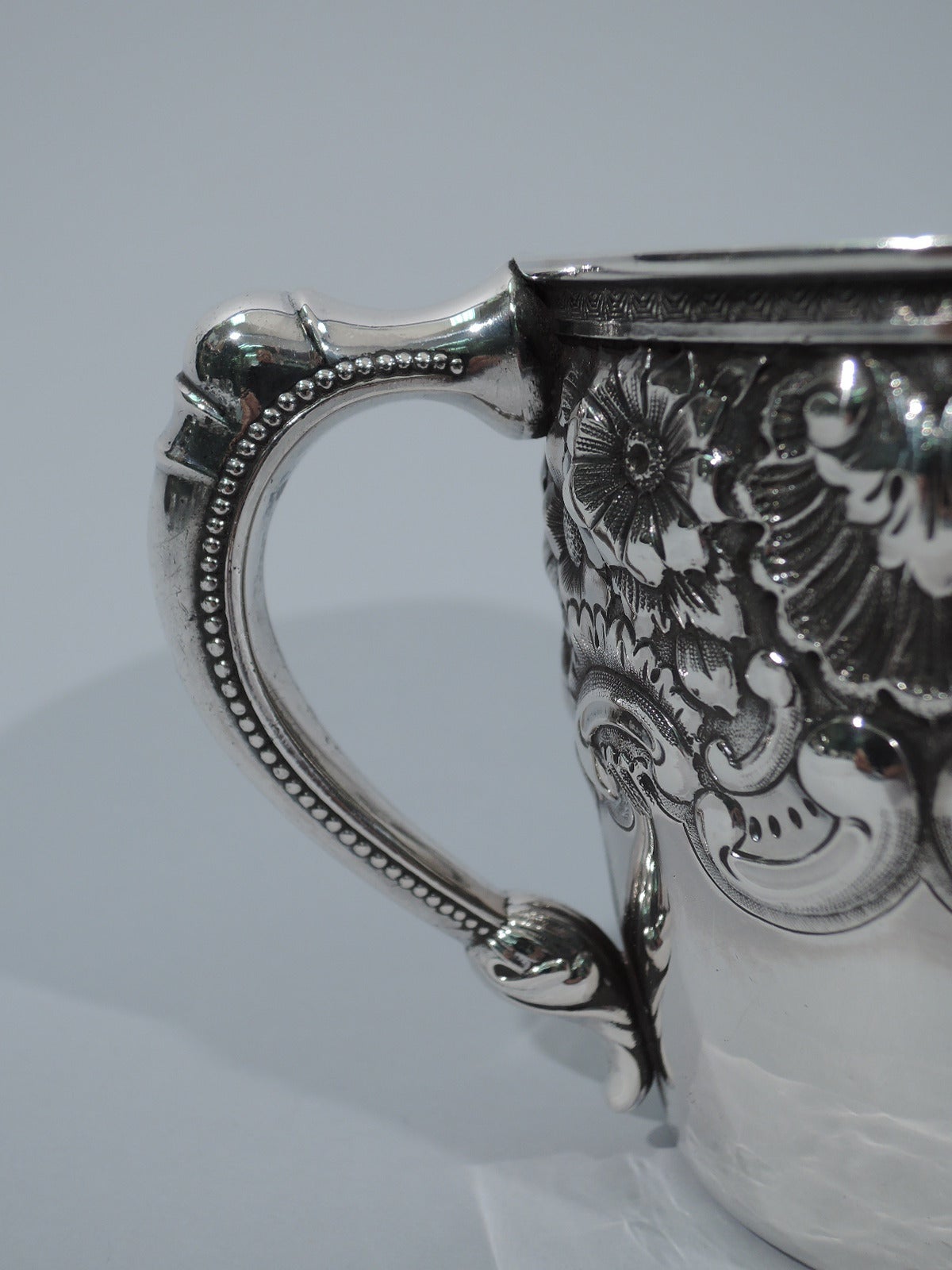 Antique Sterling Silver Baby Cup by Historic New York Maker Wood and