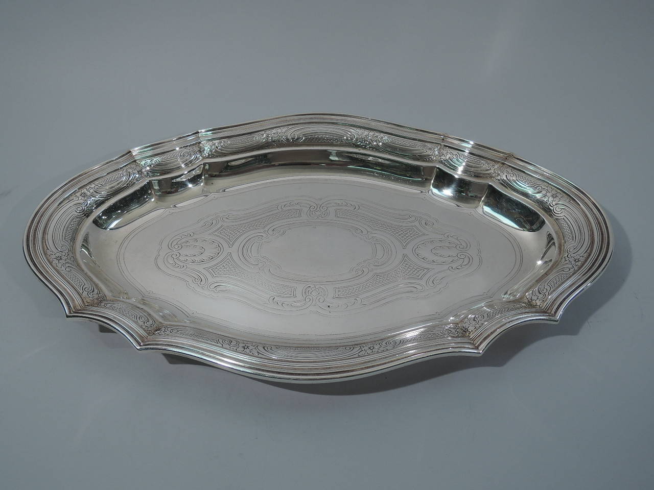 Antique Tiffany Sterling Silver Serving Tray