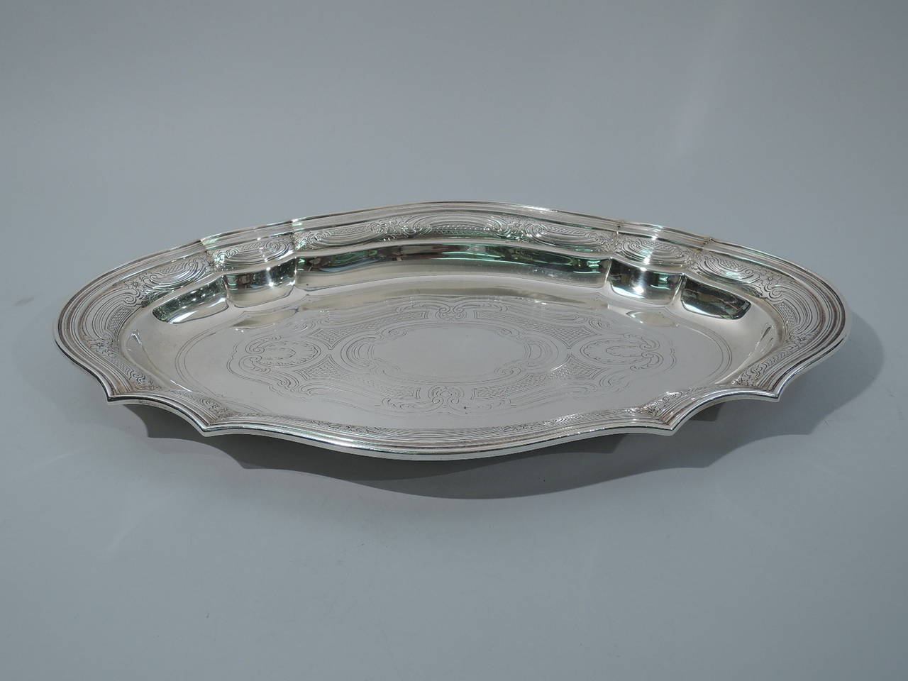 Antique Tiffany Sterling Silver Serving Tray at 1stDibs