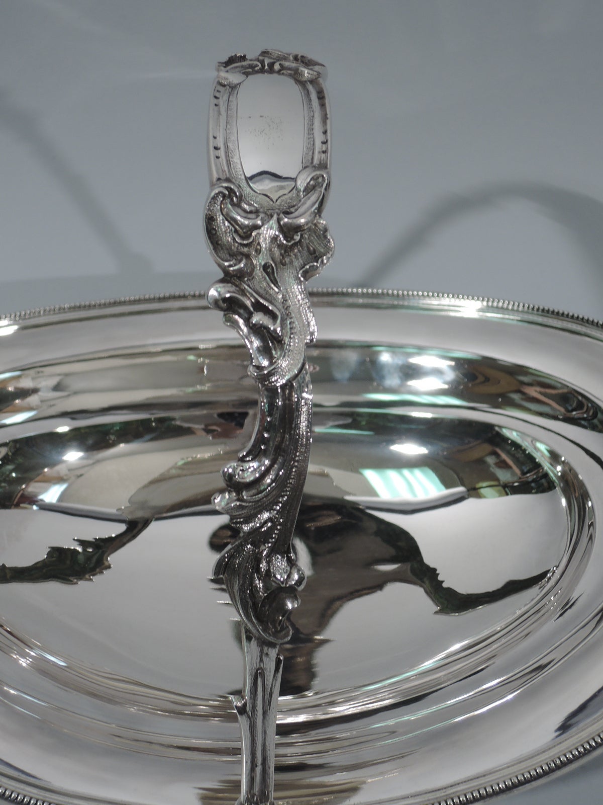 Great Early Tiffany - Pair of Sterling Silver Baskets with 550 Broadway Hallmark 1