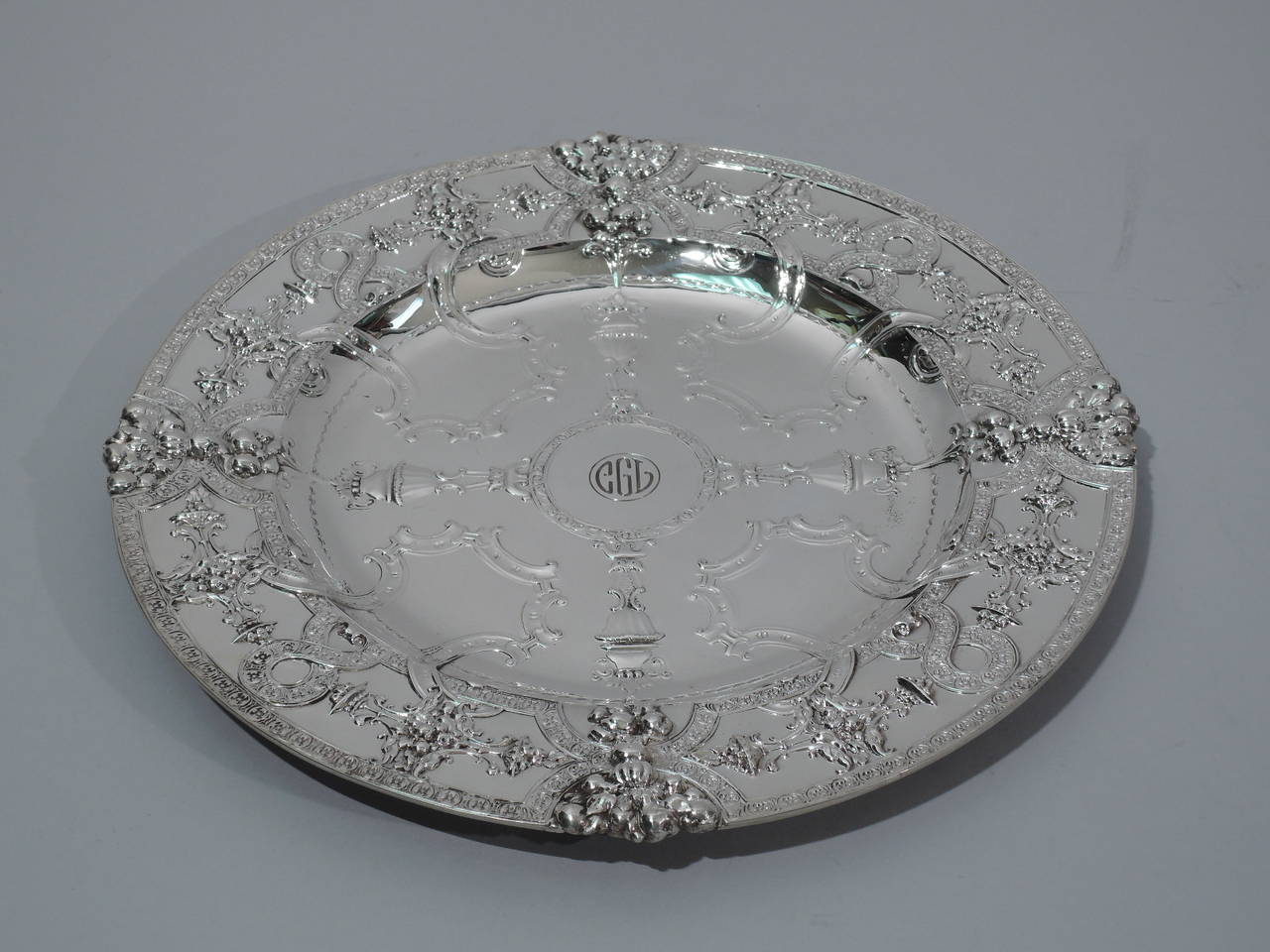 20th Century Fabulous Renaissance Sterling Silver Plates by Tiffany - Set of 12 BI774